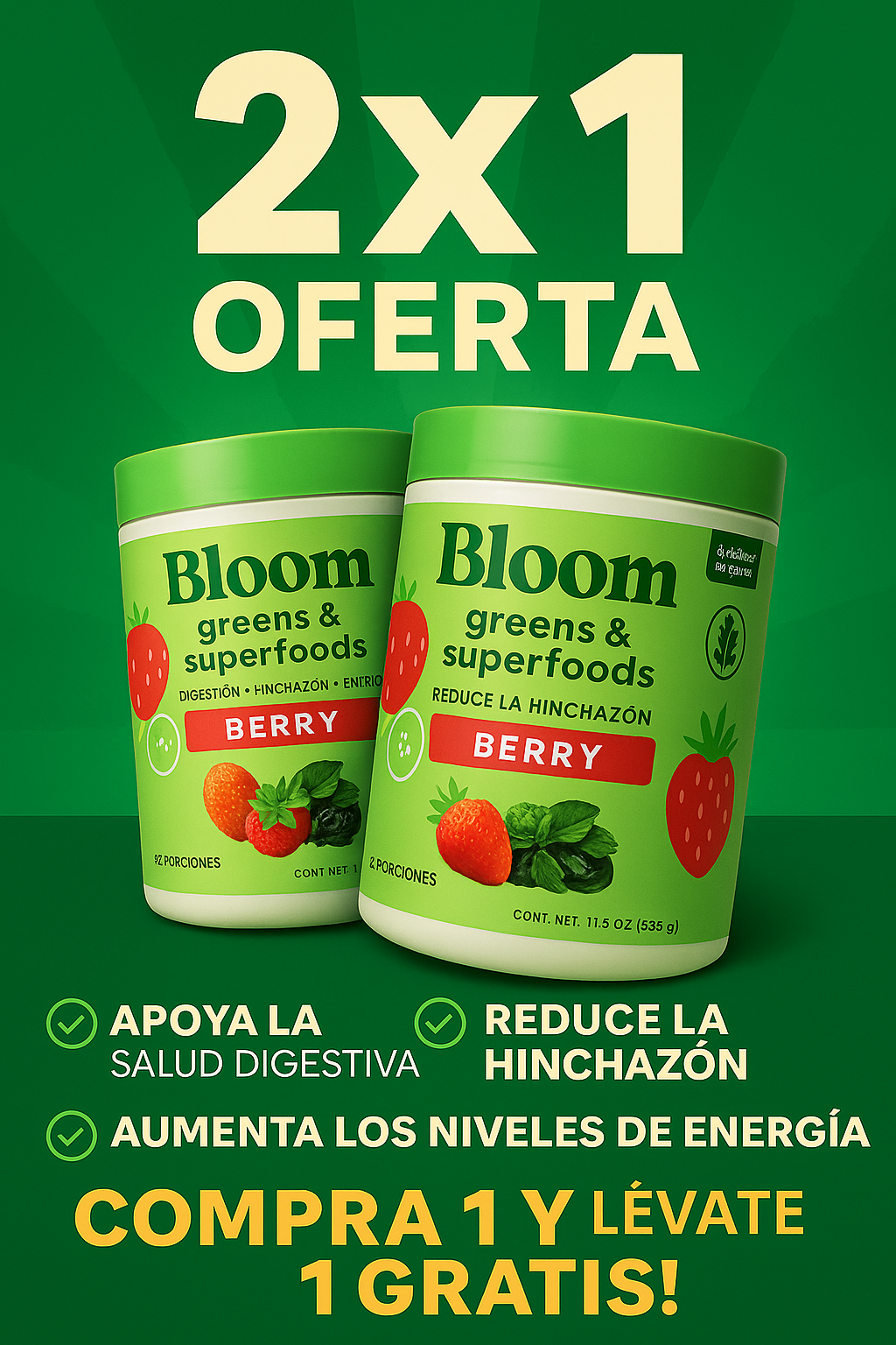 Super BLOOM-Nutrition™ Green Marca estadounidense 🇺🇸