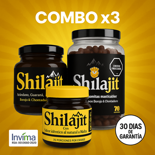 1 Shilajit En Gomas + 1 Shilajit gold + 1 Shilajit Comun🇺🇸